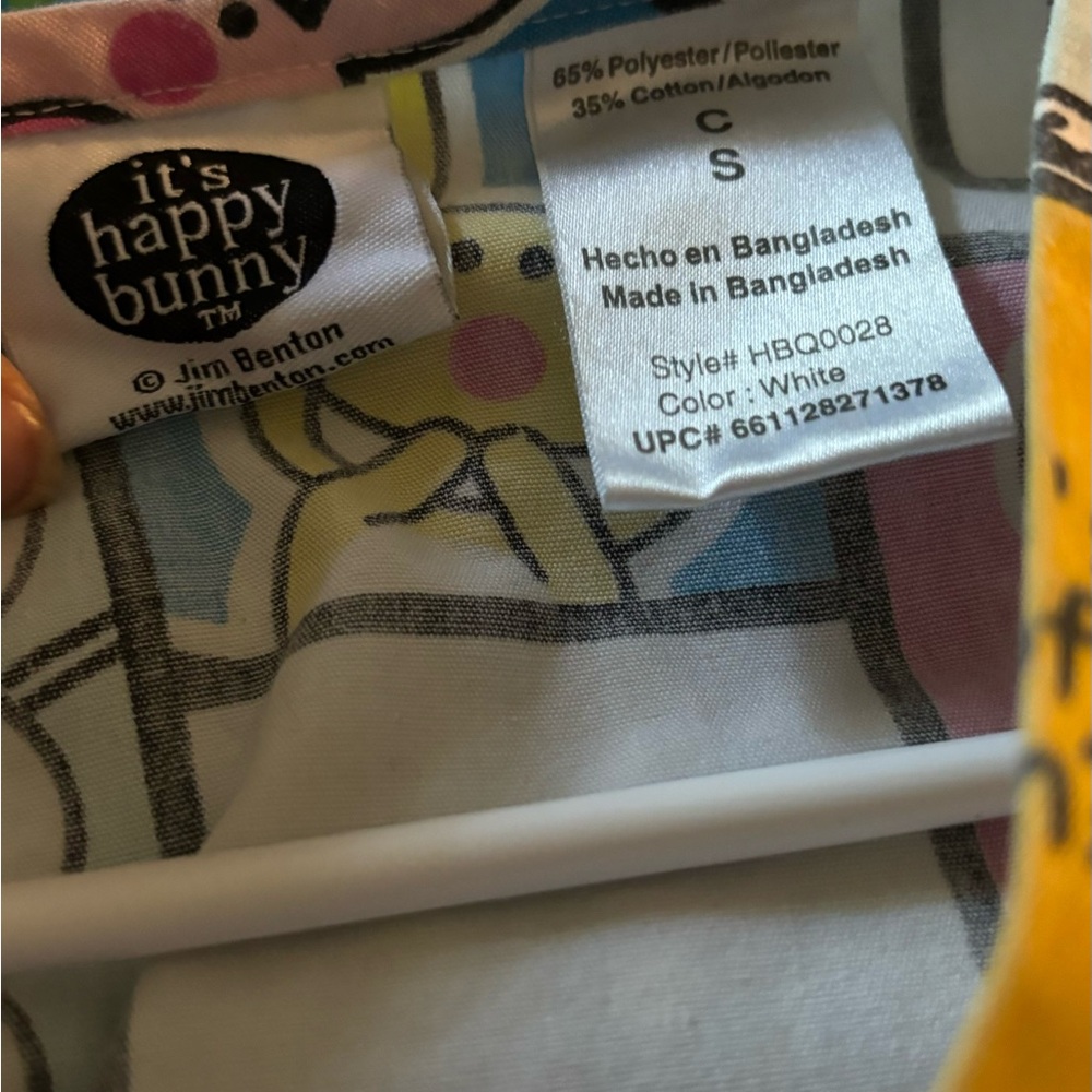 Happy Bunny scrub top size small